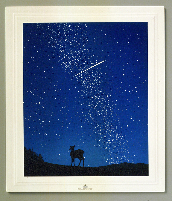 リトグラフ 千住博 77/160　星降る夜に2 リトグラフ 千住博 77/160 星降る夜に2 - メルカリ